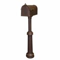 Special Lite Berkshire Curbside with Bradford Surface Mount Mailbox Post, Copper SCB-1015-SPK-590-CP